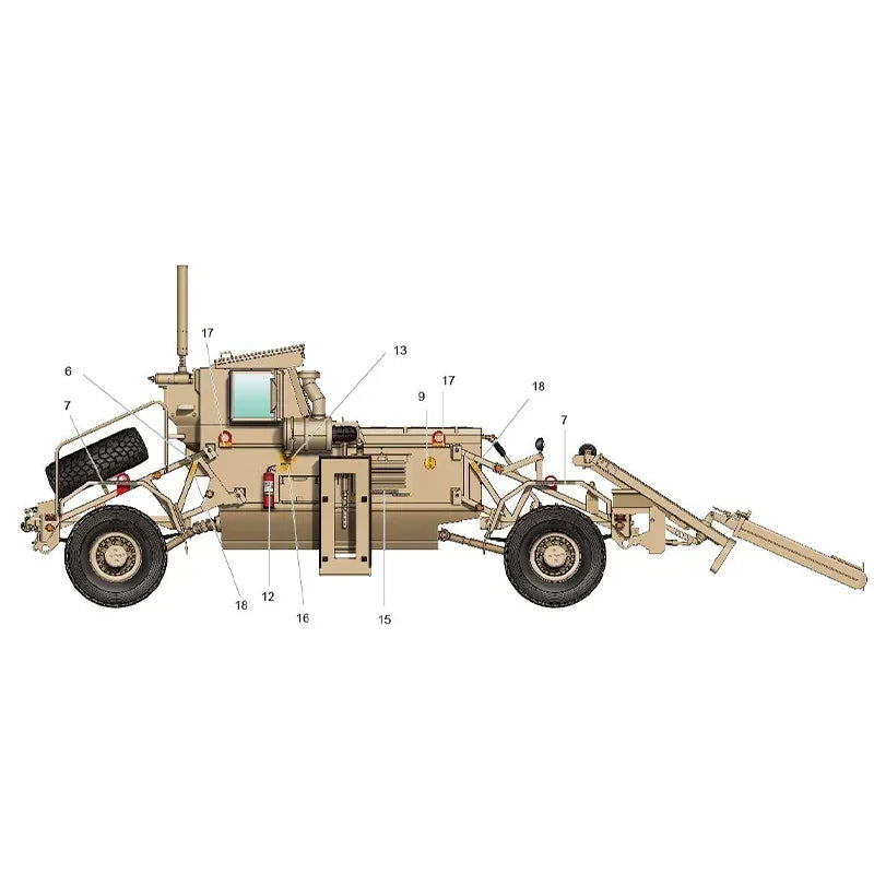 Husky Mk I VMMD with GPRS 1/35 Resin Model Kit - 1/35 resin model view 2