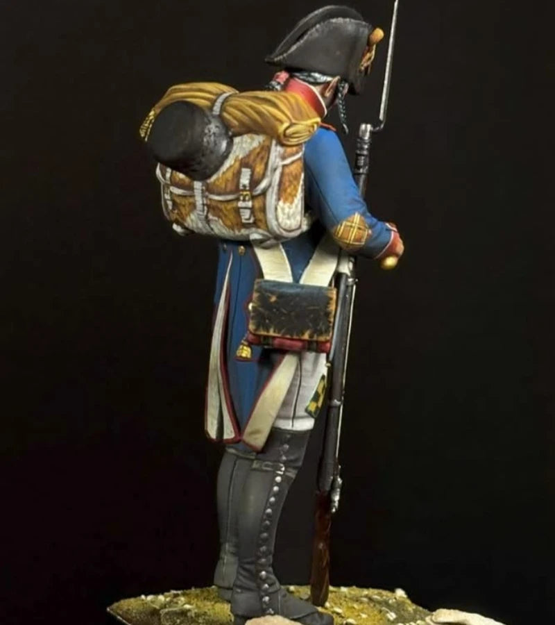 Napoleonic French Fusilier Officer 75mm Resin Figure Kit - 75mm resin model view 4