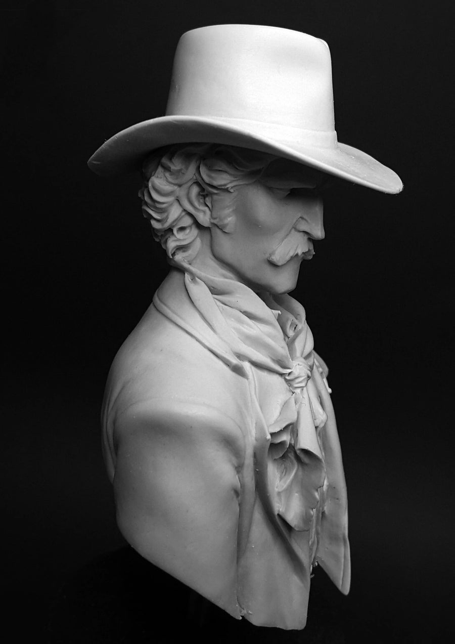 Western Cowboy with Bandana 85mm Resin Bust - 85mm resin model view 4