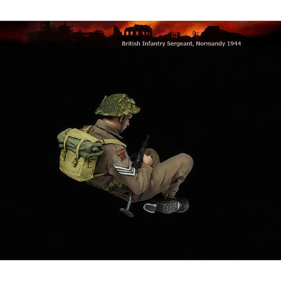 British Infantry Sergeant Normandy 1944 1/35 Resin Figure - 1/35 resin model view 4