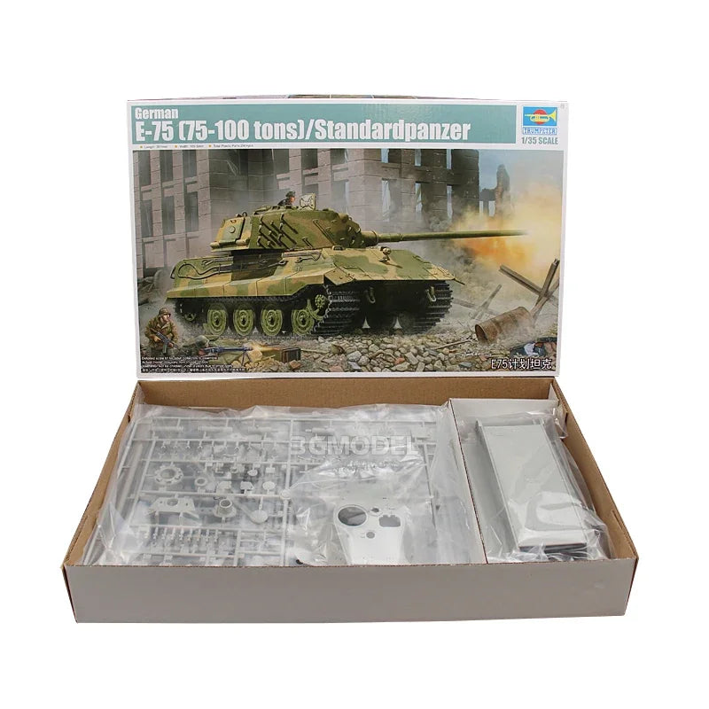 German E-75 (75-100 tons) Standardpanzer 1/35 Resin Model Kit - 1/35 resin model view 6