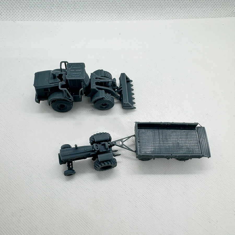 Rural Farm Tractor Set Lyta074 Z 1:220 Resin Model Kit - 1/220 resin model view 2