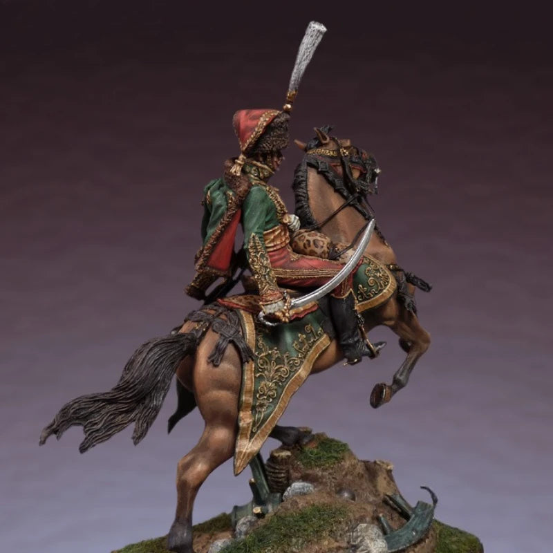 Napoleonic Cavalry General on Rearing Horse 1/32 Resin Figure - 1/32 resin model view 3