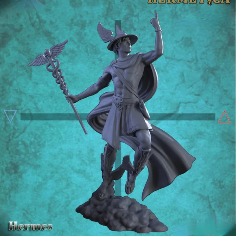 Hermes God of Commerce & Wisdom 1/24 Scale Resin Figure Kit - 1/24 resin model view 2