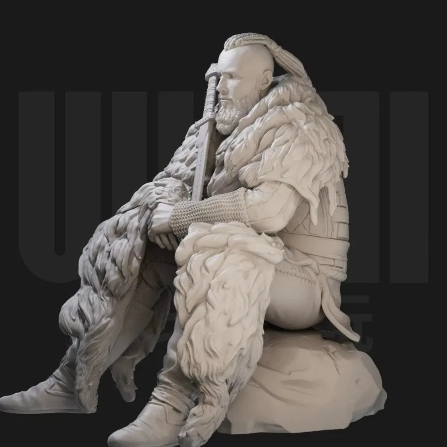 Bjorn Ironside Viking Warrior 1/24 Resin Figure Kit - 1/24 resin model view 2