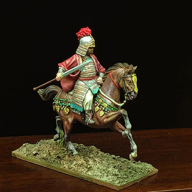 Song Dynasty General on Horseback 1/72 Resin Figure Kit - 1/72 resin model view 4