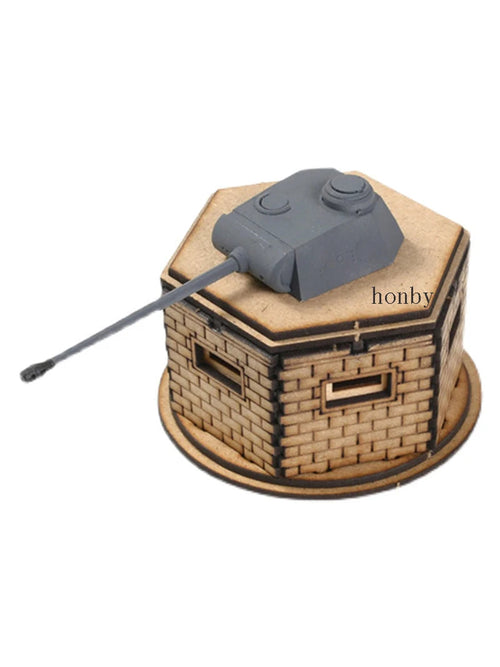 Leopard Bunker Coast Architecture Military Fortress 1/72 Resin Diorama Kit