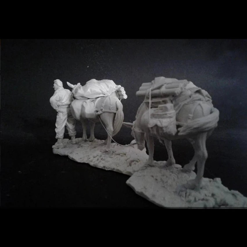 Desert Nomad Camel Caravan 1/35 Resin Diorama Kit - 1/35 resin model view 2