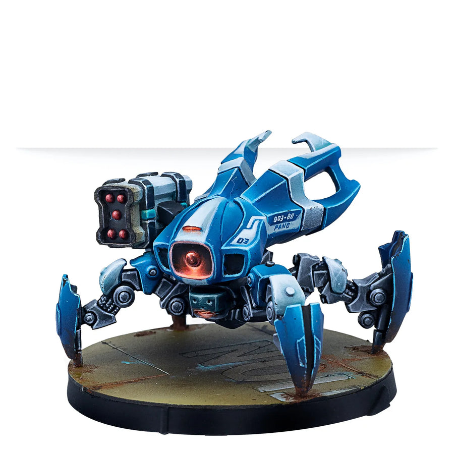Blue Combat Drone Set with Resin Figures - 28mm Scale Model Kit - 28mm resin model view 3
