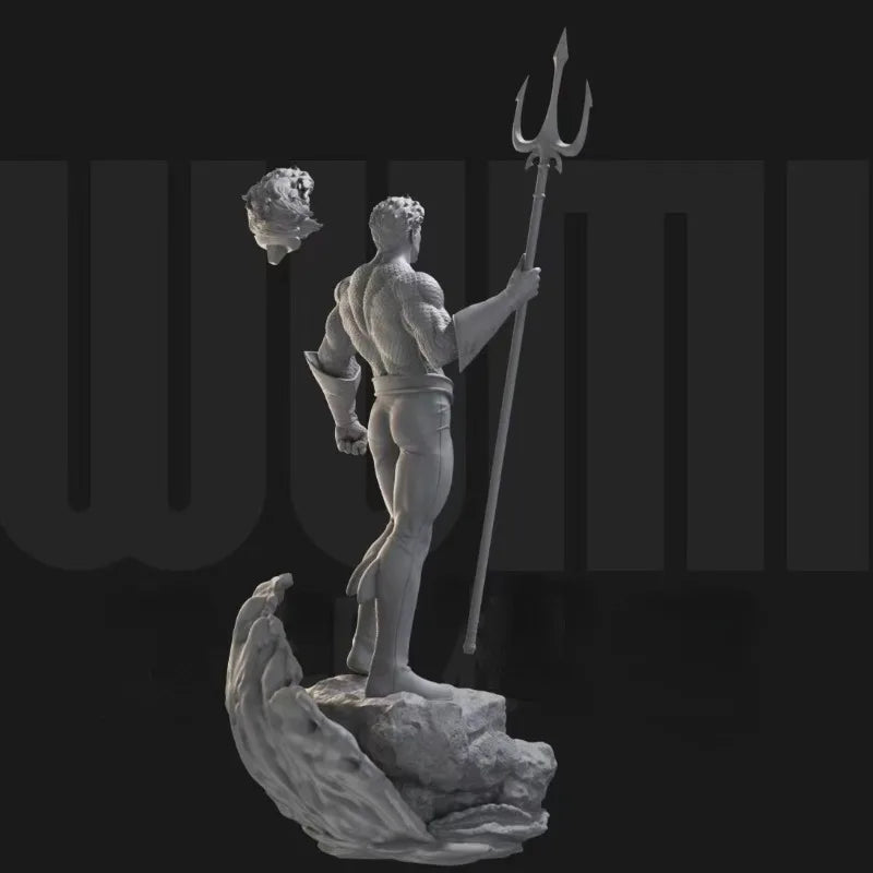 Poseidon Sea God with Trident 1/24 Resin Figure Kit - 1/24 resin model view 2