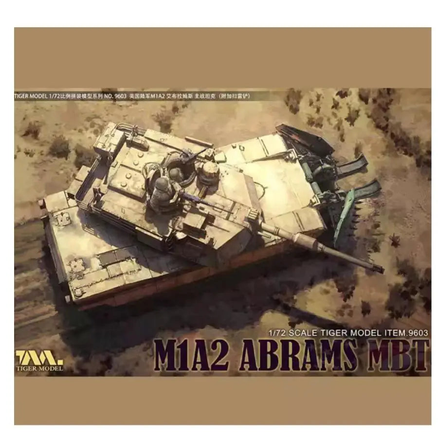 US M1A2 Abrams MBT 1/72 Scale Resin Model Kit - 1/72 resin model view 2