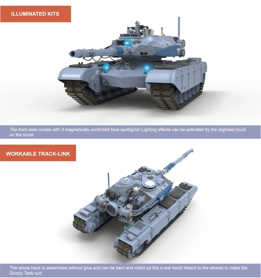 Grizzly Battle Tank 1/35 Scale Resin Model Kit - 1/35 resin model view 3