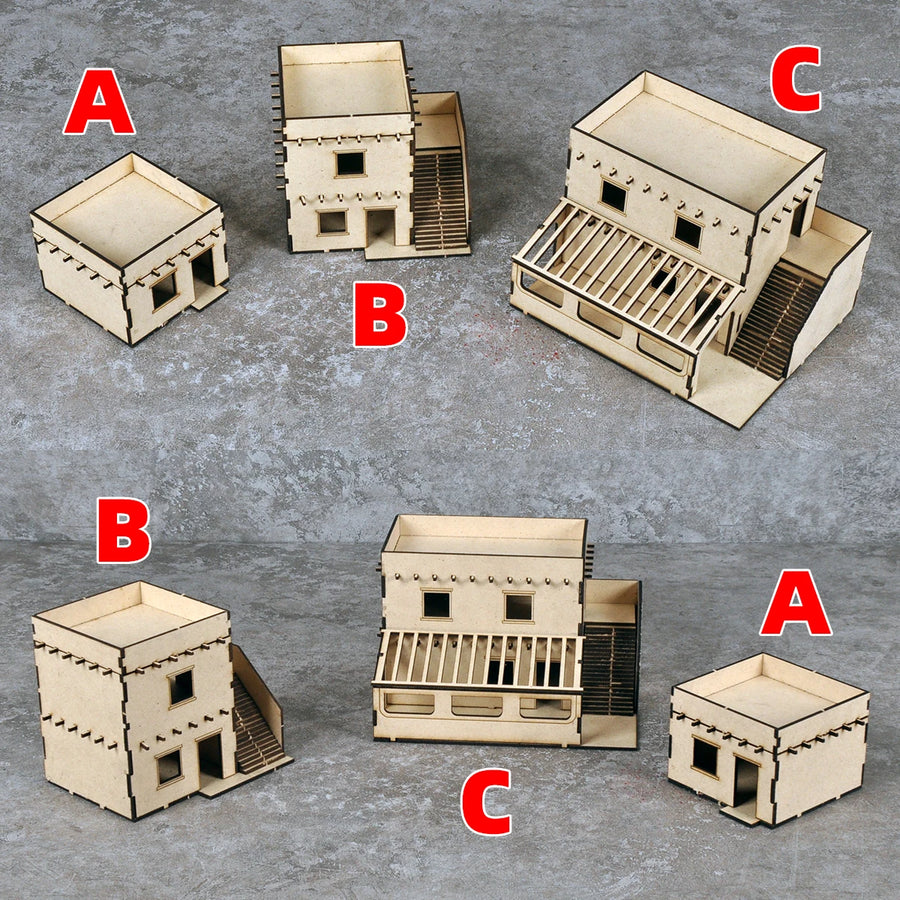 Middle Eastern Fort Compound 1:72 Resin Terrain Diorama Kit - 1/72 resin model view 6