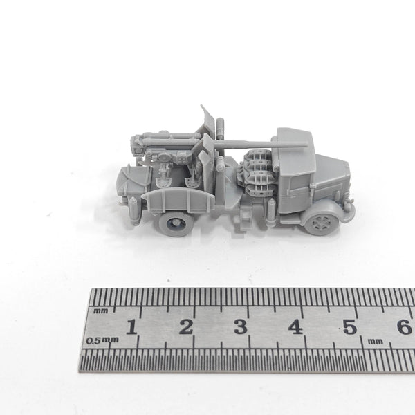 WWII Italian Autocannone 90/53 Mobile Anti-Aircraft Gun 1/144 Resin Vehicle Kit