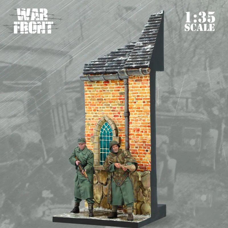 WWII Ardennes 1945 Tankbuster Soldiers 1/35 Resin Diorama Kit - 1/35 resin model view 3