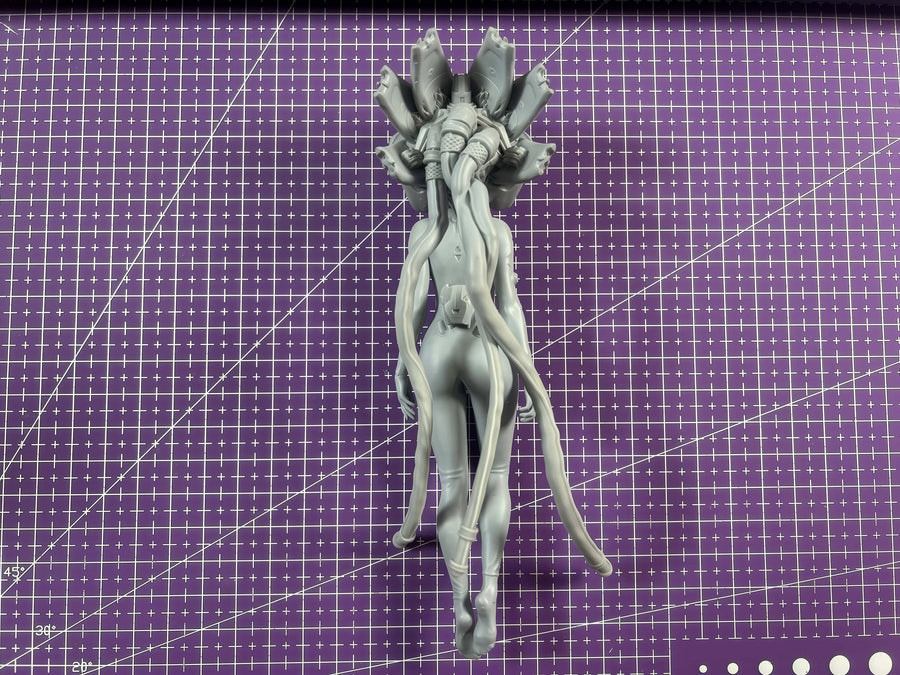 Sci-Fi Alien Jellyfish Leader 1/12 Scale Resin Figure Kit - 1/12 resin model view 3
