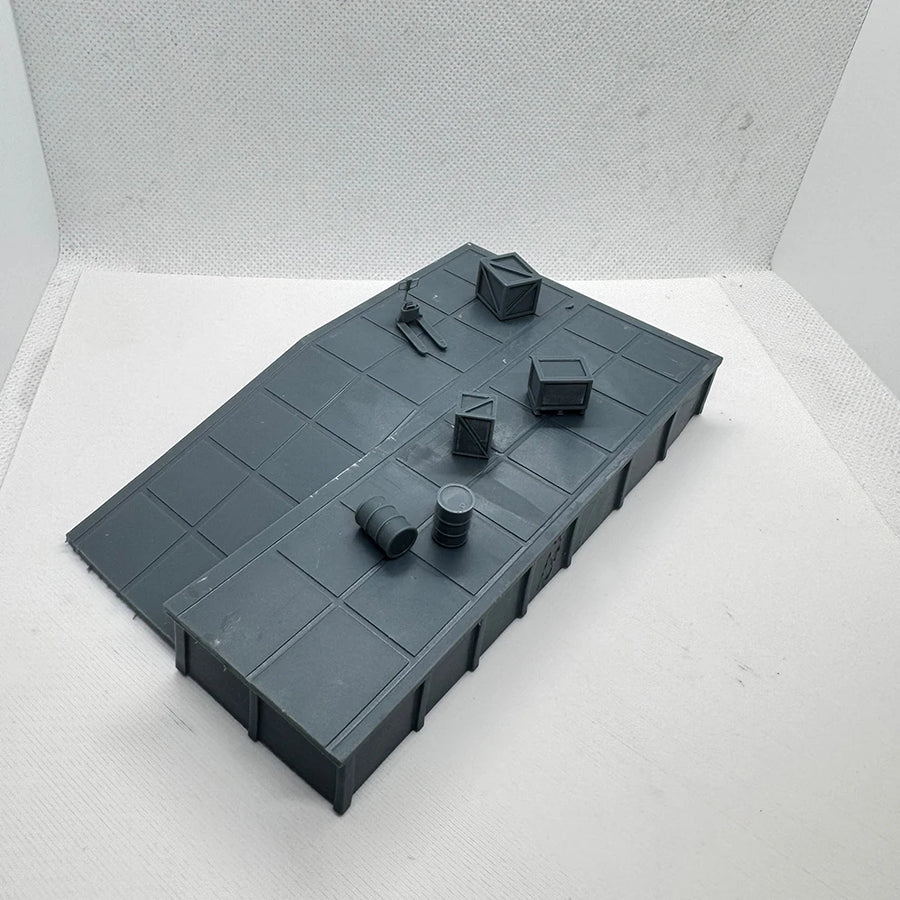 Wide Railway Platform Loading Dock Diorama 1:220 Z Scale Resin Kit - 1/220 resin model view 4