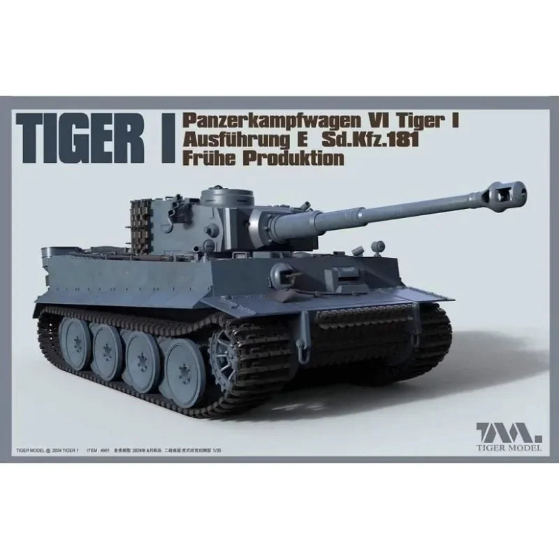 WWII German Tiger I Ausf.E Heavy Tank 1/35 Resin Model Kit - 1/35 resin model view 5