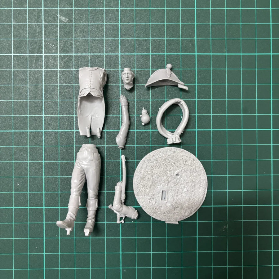 French Napoleonic Infantry Officer 75mm Resin Figure Kit - 75mm resin model view 6