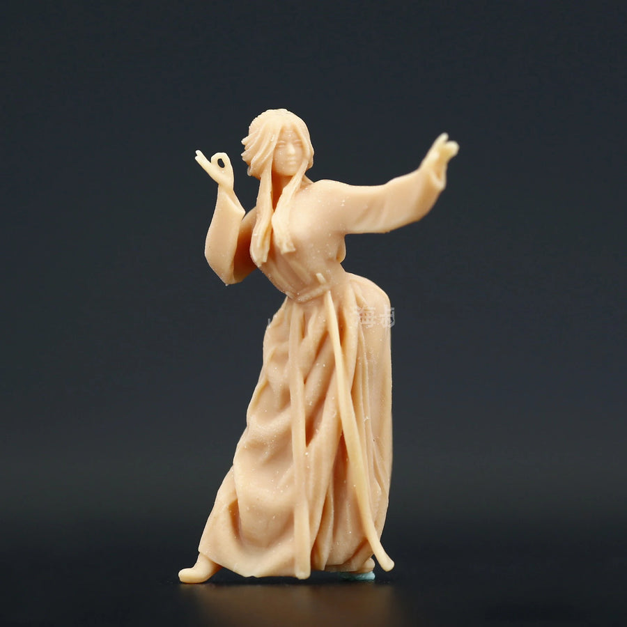 Ancient Chinese Dancer Figure 1/64 Resin Model Kit - 1/64 resin model view 4