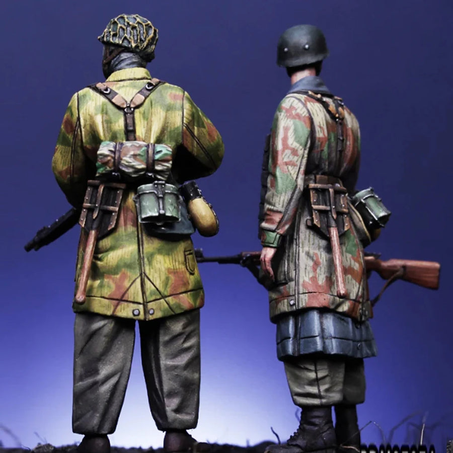 WWII US Paratroopers 1/35 Resin Figure Kit - 3-Soldier Set - 1/35 resin model view 2