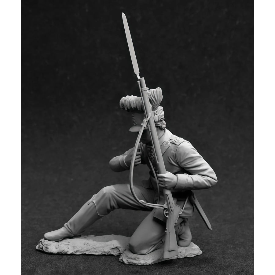 Napoleonic Russian Izmailovsky Guards Jaeger 54mm Resin Figure Kit - 54mm resin model view 4