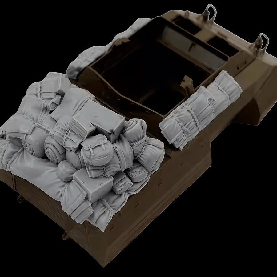 Modern Military Light Truck with Cargo Stowage 1/35 Resin Diorama Kit - resin model view 2