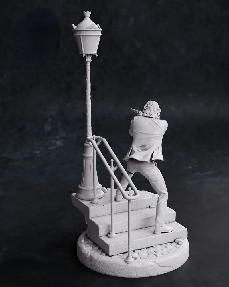 John Wick Street Fighter 1/24 Resin Model Diorama Kit - 1/24 resin model view 3