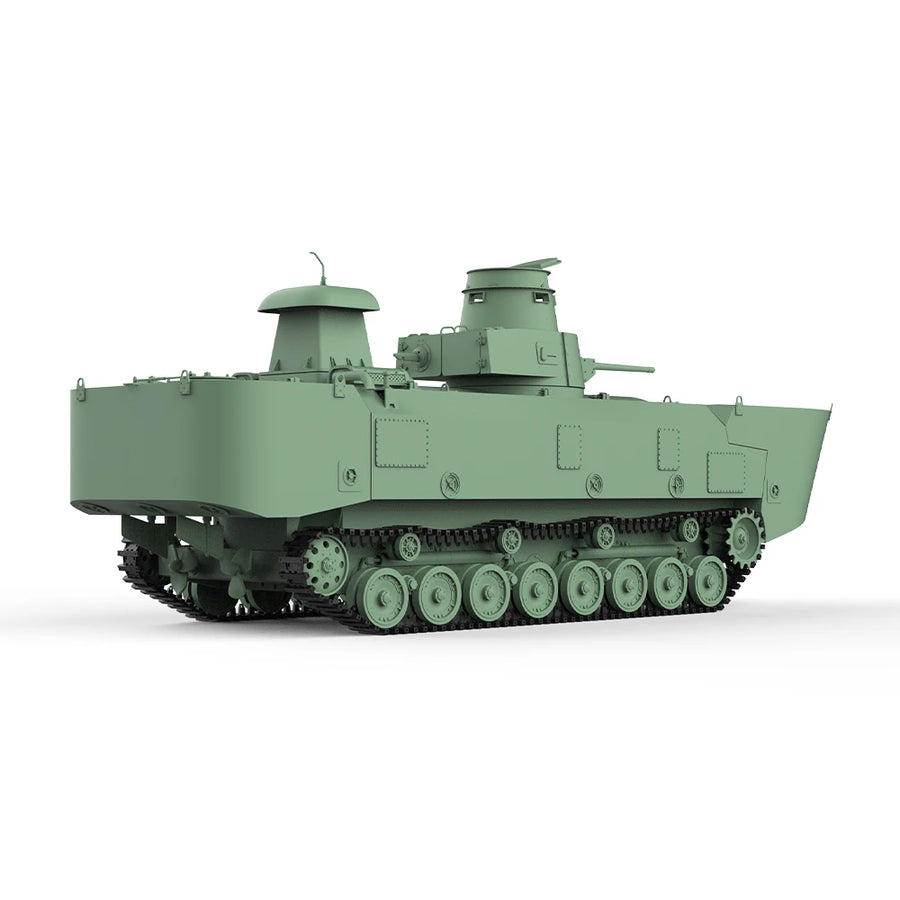 Type 3 Ka-Chi Japanese Medium Tank 1/56 Resin Model Kit - 1/56 resin model view 2