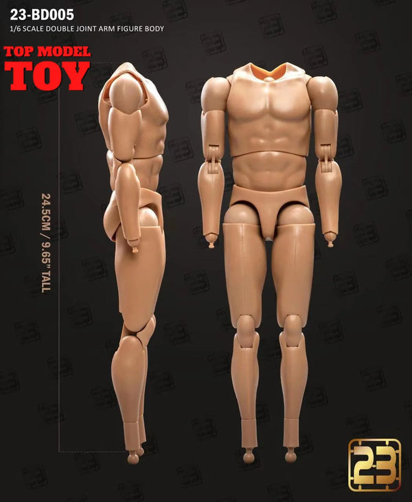 1/6 Scale Muscular Male Articulated Resin Figure Body - 23BD005