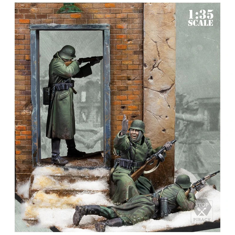 WWII Soviet Soldiers Stalingrad 1942 1/35 Resin Diorama Set - 1/35 resin model view 2