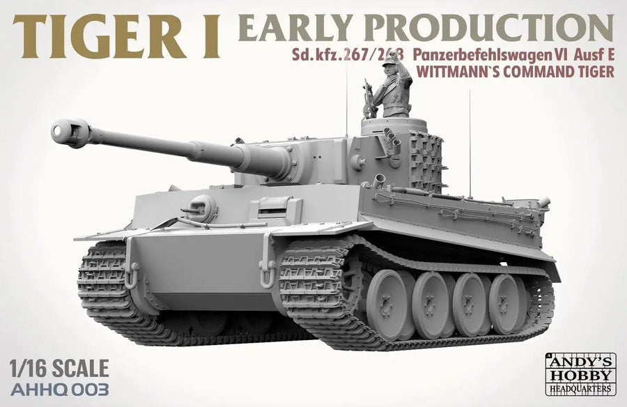 WWII German Tiger I Early Production 1/16 Resin Model Kit - 1/16 resin model view 2