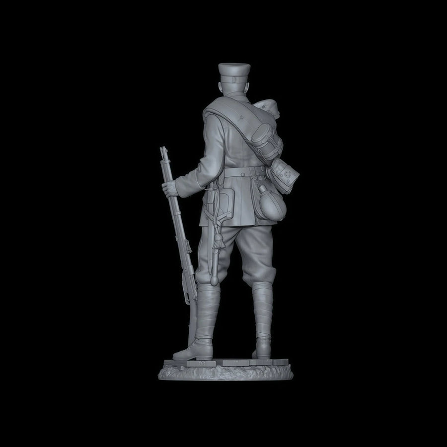 German Enlisted Infantryman WWI 54mm Resin Figure Kit - 54mm resin model view 4
