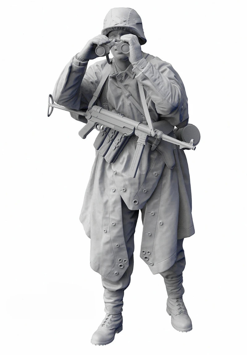 WWII German Wehrmacht Soldier 1/16 Resin Figure Kit - 1/16 resin model view 2