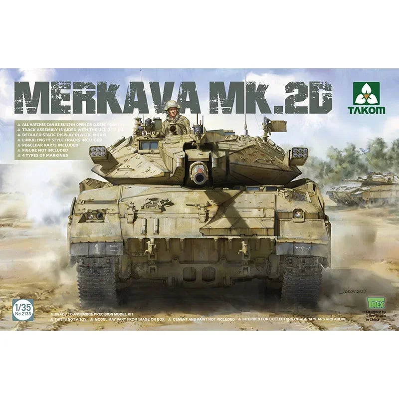 Merkava Mk.1/Mk.2D Main Battle Tank 1/35 Resin Model Kit - 1/35 resin model view 4