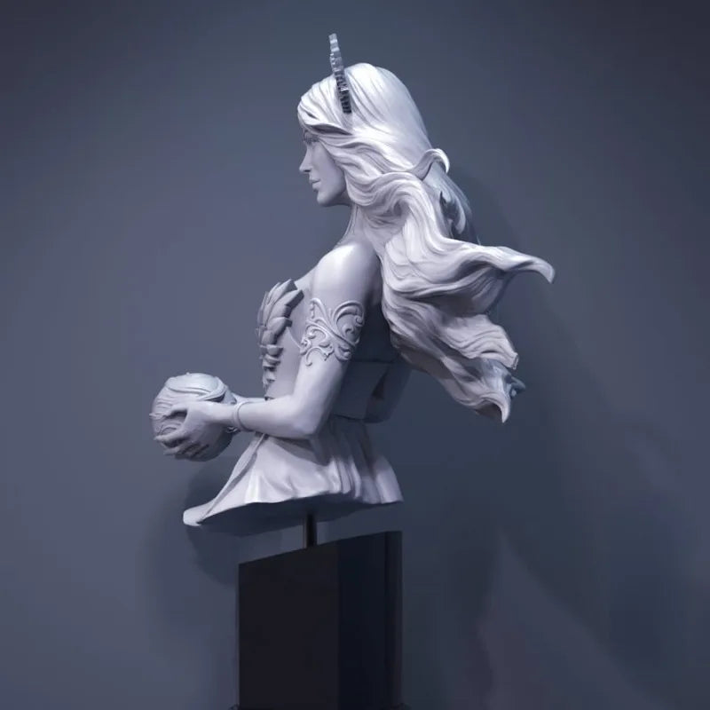 Sister of Sun and Moon 1/10 Scale Resin Bust Figure - 1/10 resin model view 3