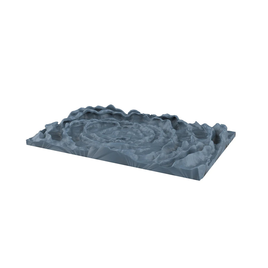 Water Feature Terrace Diorama Base 1/144 Scale Resin Kit - 1/144 resin model view 2