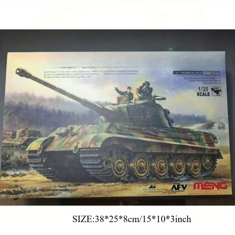 German King Tiger Sd.Kfz.182 Henschel 1/35 Scale Resin Model Kit - 1/35 resin model view 2