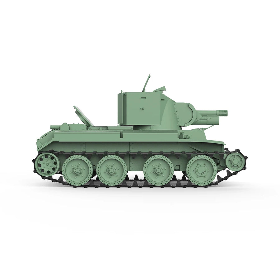 Finnish BT-42 Self-Propelled Gun 1/56 Resin Model Kit - 1/56 resin model view 2