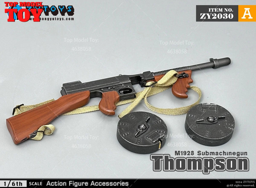 M1928 Thompson Submachine Gun 1/6 Scale Resin Weapon Accessory Kit - 1/6 resin model view 4