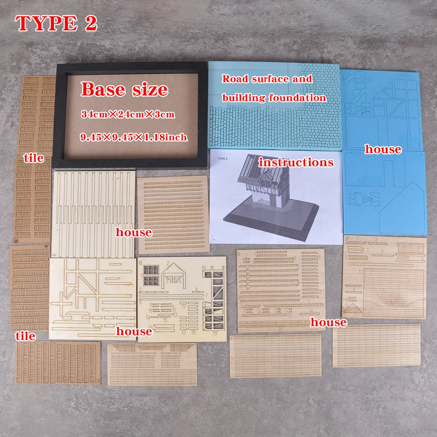 Ruined Rural House Diorama 1/35 Resin Model Kit - 1/35 resin model view 8