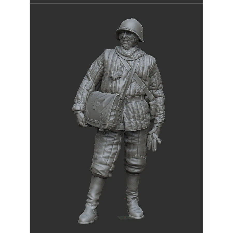 Soviet RKKA Medical Instructor Winter 1939-1945 1/35 Resin Figure - 1/35 resin model view 2