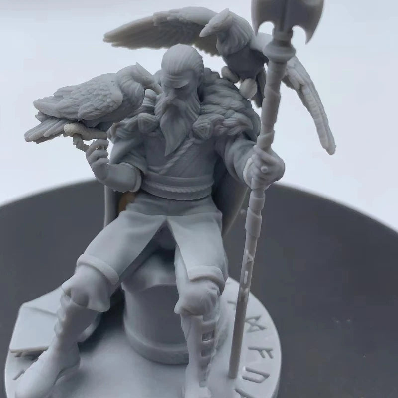 Odin All-Father Winged Norse God 1/24 Resin Figure Kit - 1/24 resin model view 3