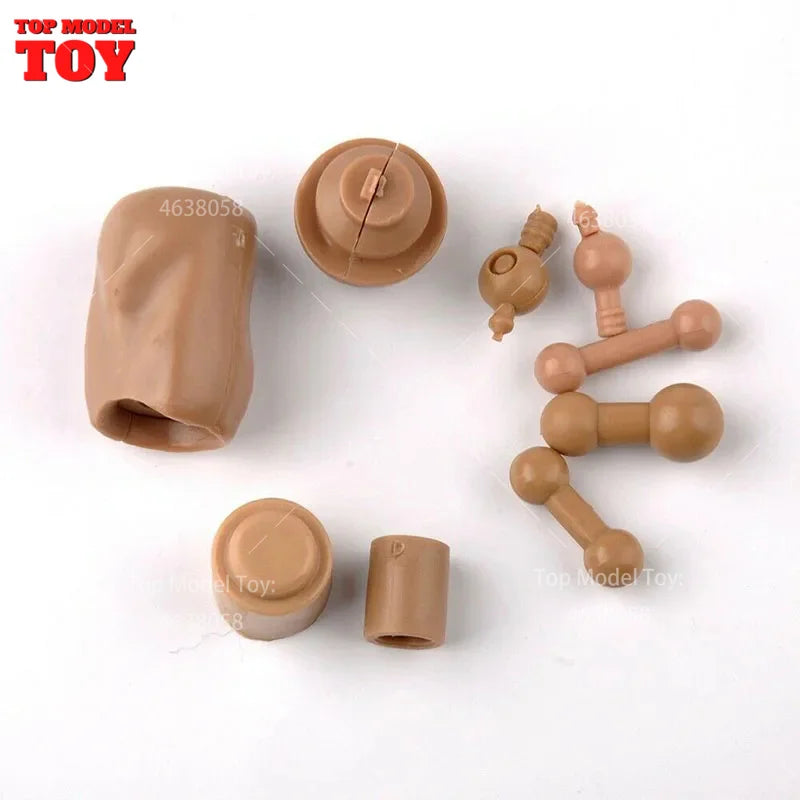 1/6 Scale Soldier Body Parts Resin Connector Kit - Head Neck Foot Joints - 1/6 resin model view 2