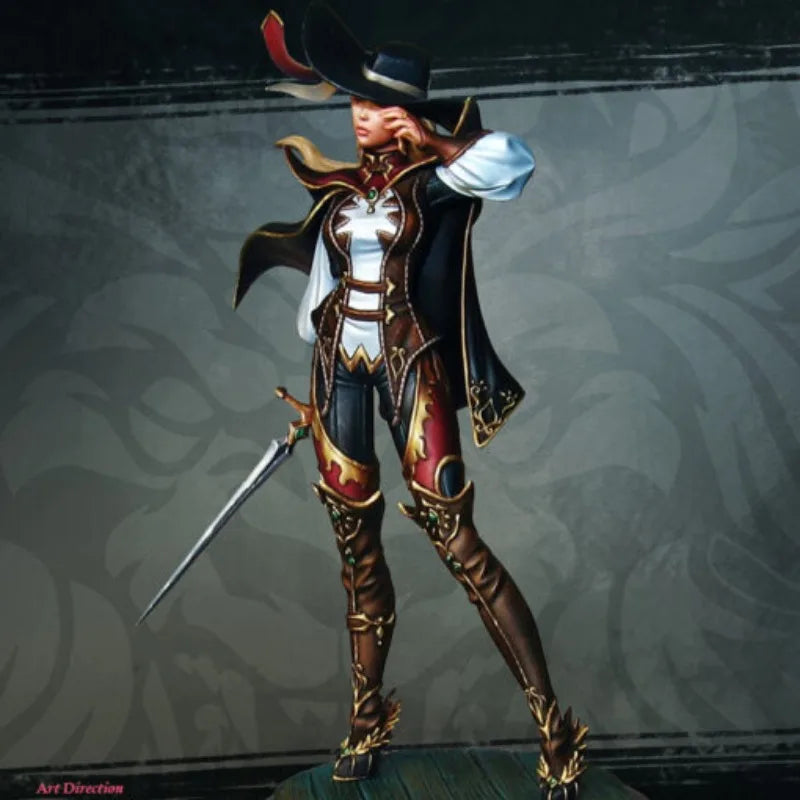 Female Corsair Pirate Captain 1/24 Resin Figure Kit - 1/24 resin model view 2