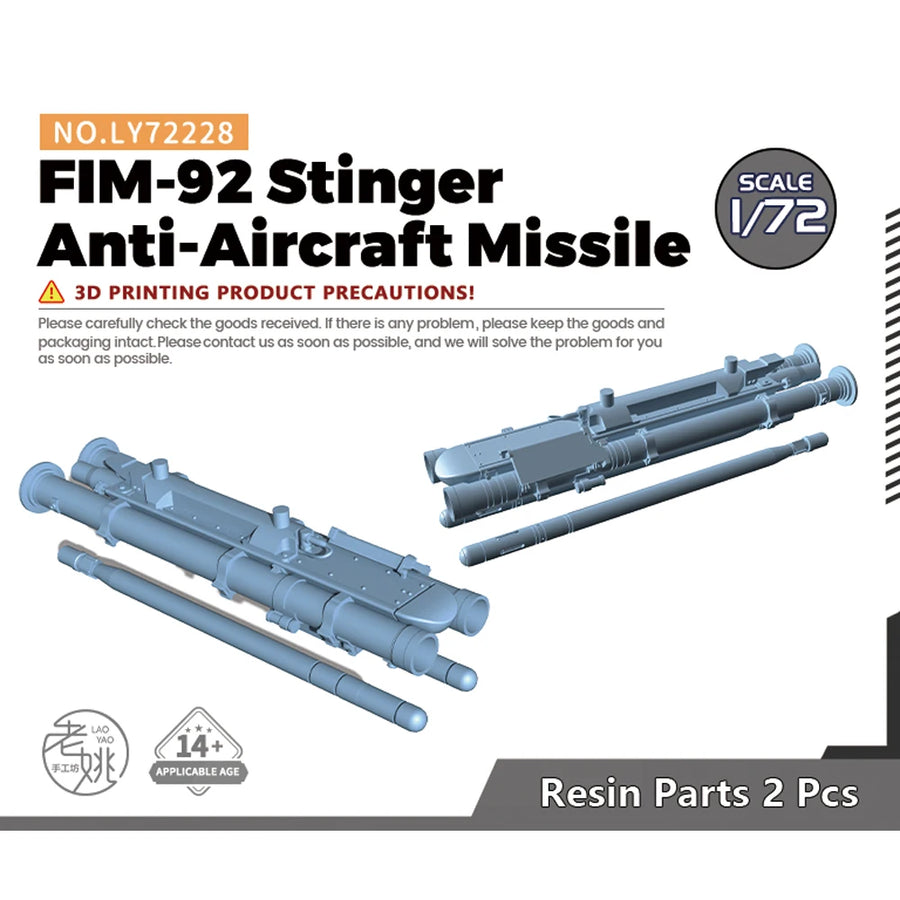 FIM-92 Stinger Anti-Aircraft Missile Resin Model Kit Upgrade Parts - resin model view 5