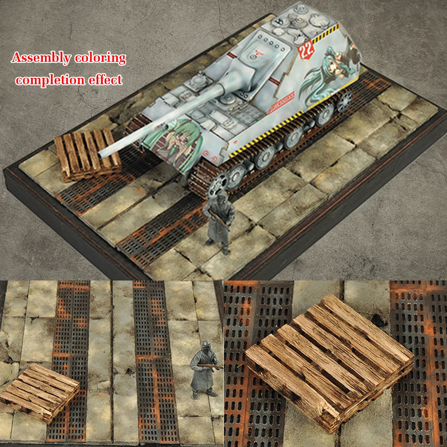 Wooden Cargo Crates & Ammunition Boxes 1/35 Resin Diorama Kit Set - 1/35 resin model view 5