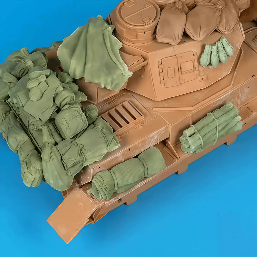 1/35 Scale Tank Debris Props Resin Model Kit - Military Diorama Accessories - 1/35 resin model view 2