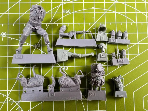 Modern US Army K-9 Tactical Team 1/35 Resin Figure Set