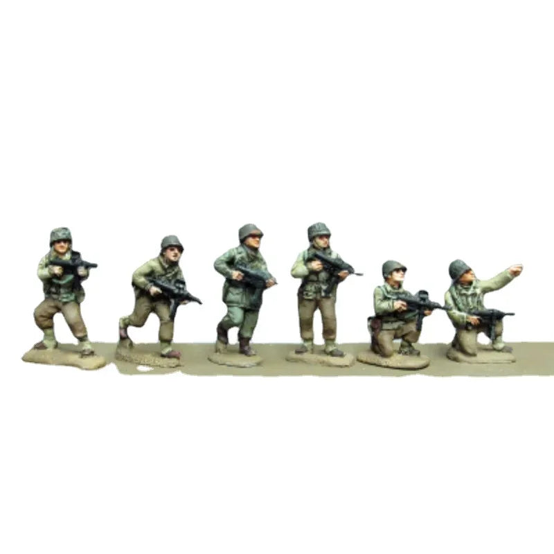 US Army Infantry Squad 6-Figure Set 1/72 Scale Resin Figures Kit - 1/72 resin model view 2